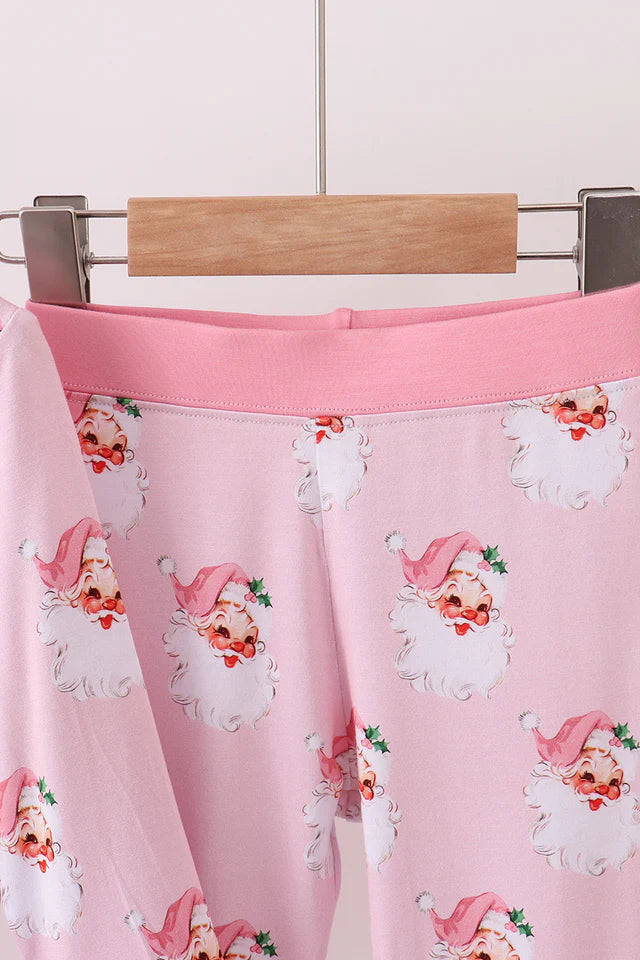 Piink Santa Bamboo 2-Piece Jammies