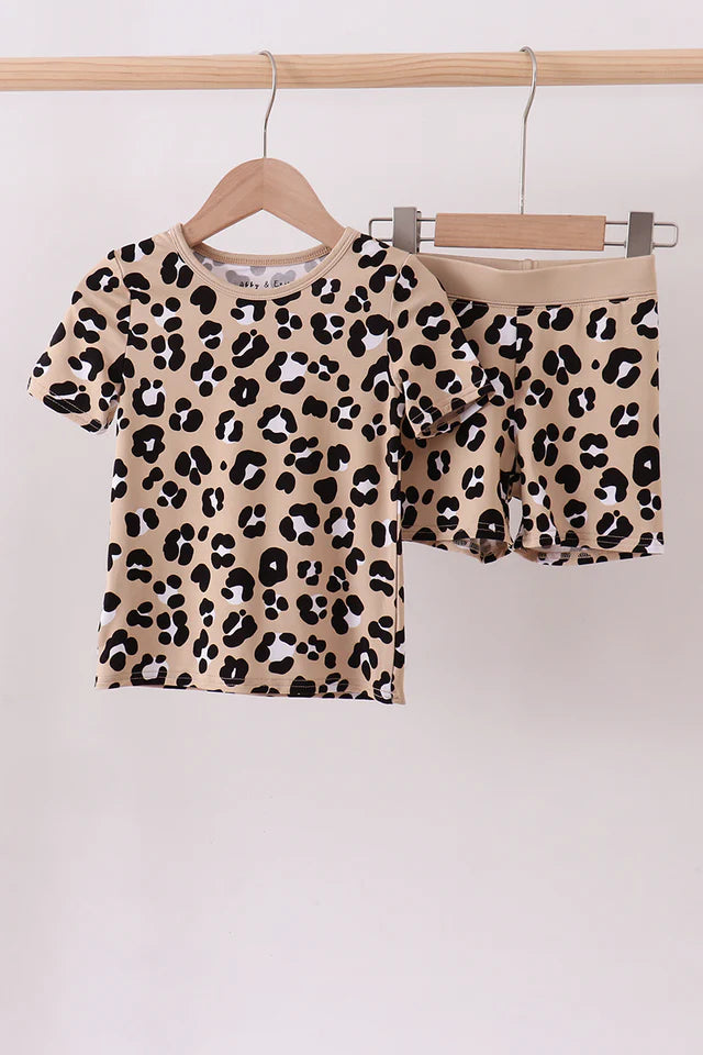Leopard Bamboo Short Set
