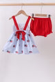 American Flag seersucker bloomer set