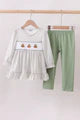 Gingham Turkey Girl Pant Set