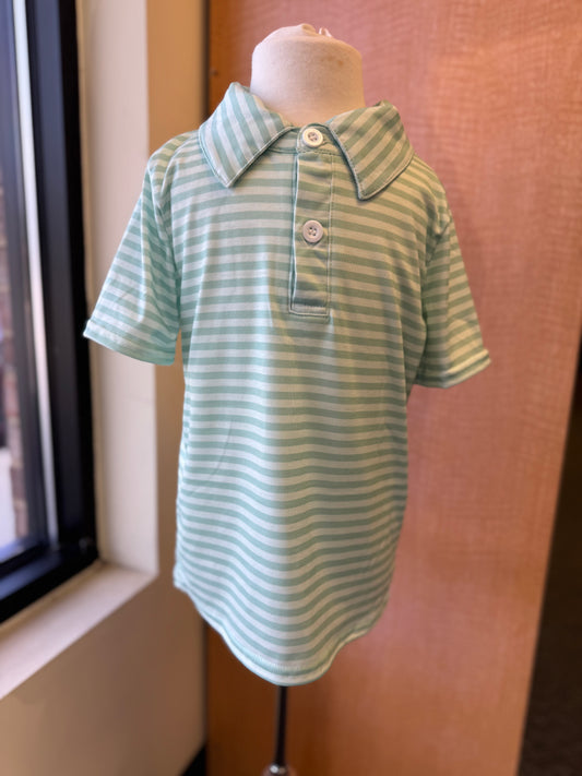 Green Striped Shirt