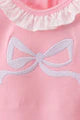 Pink Bow Diaper Cover Set