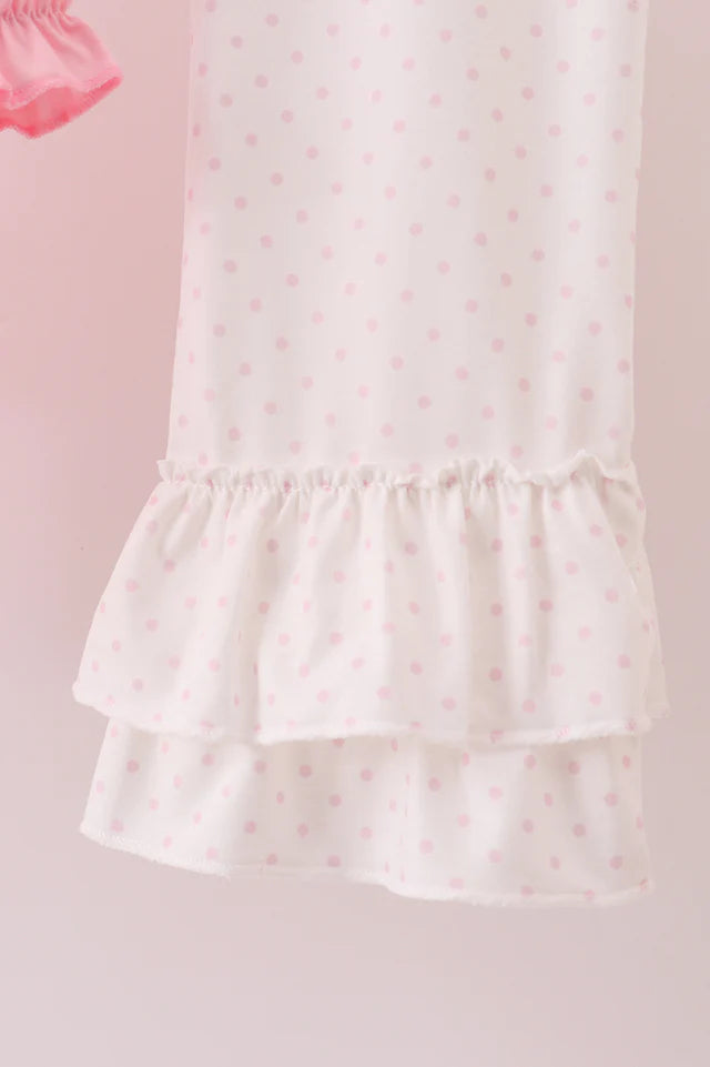 Pink Bow Pant Set