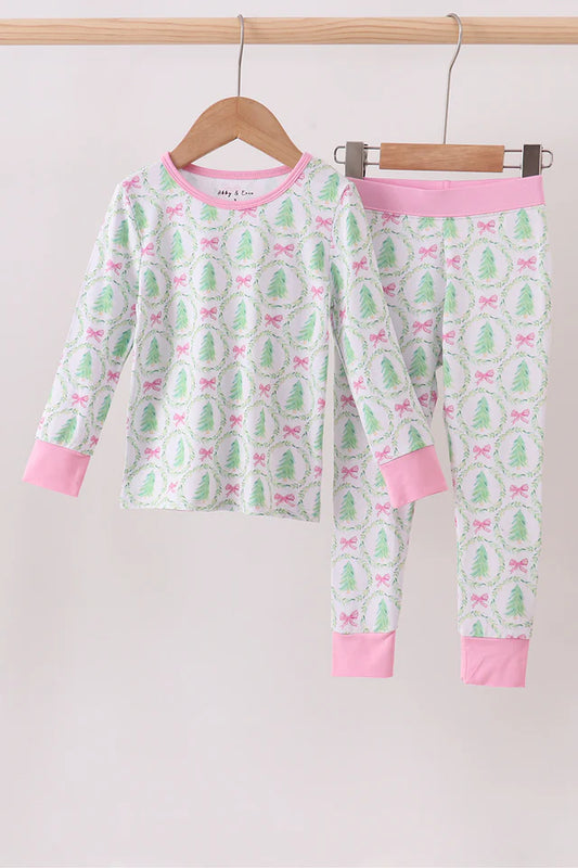 Bamboo Christmas Tree 2-Piece (Pink)