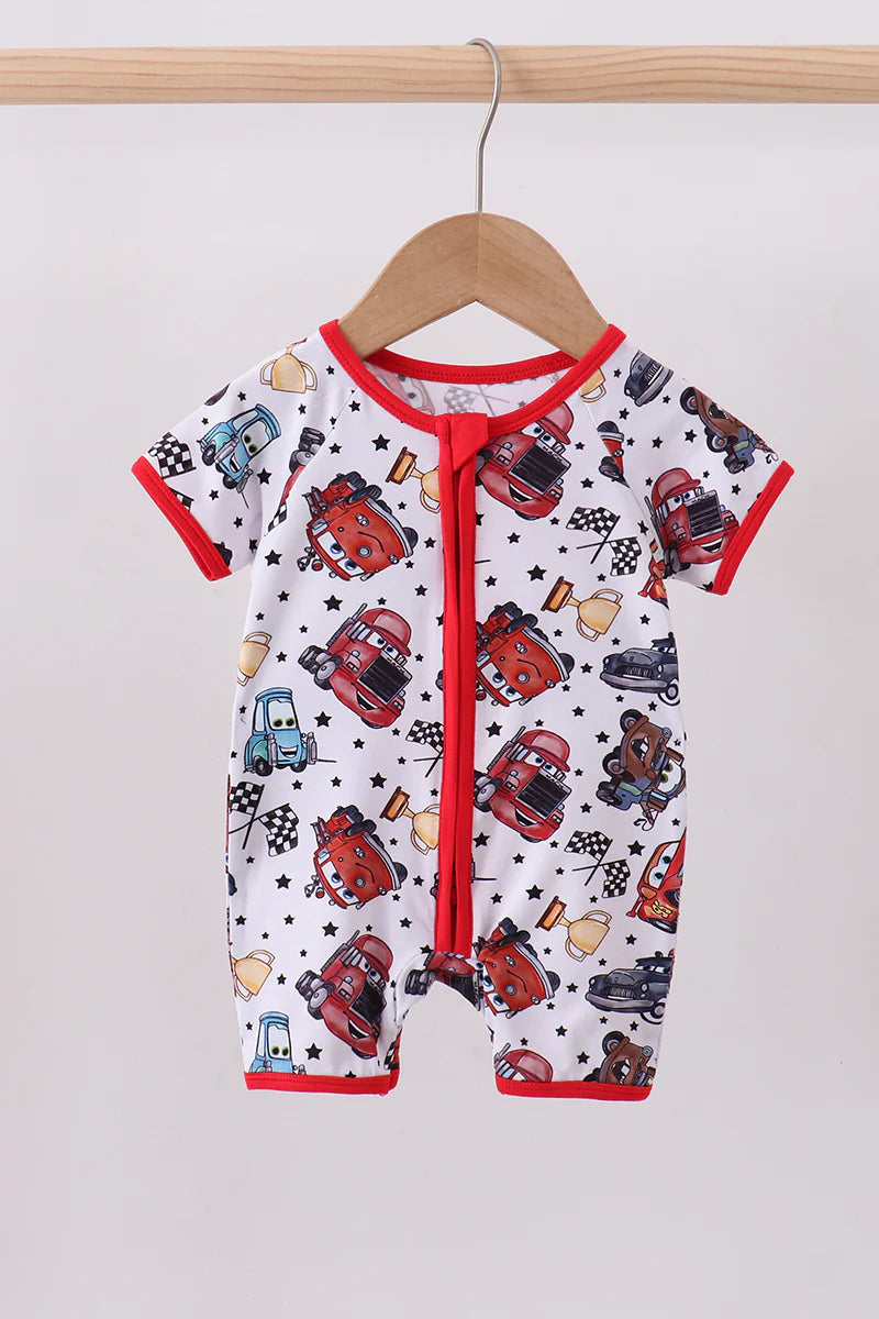 Cars Bamboo Shorty Romper