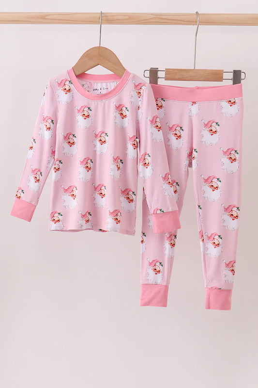 Piink Santa Bamboo 2-Piece Jammies