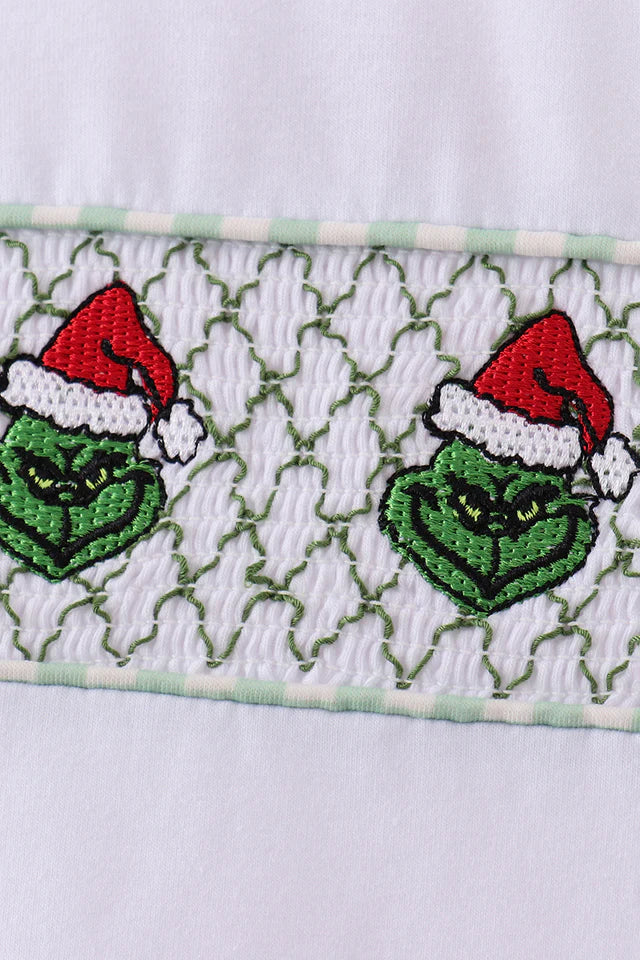 Grinchy Boy's Smocked Pant Set
