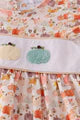 Triple Pumpkin French Knot Bubble (Girl)