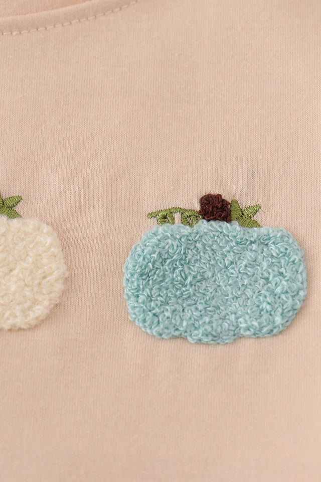 Triple Pumpkin French Knot Short Set (Boy)