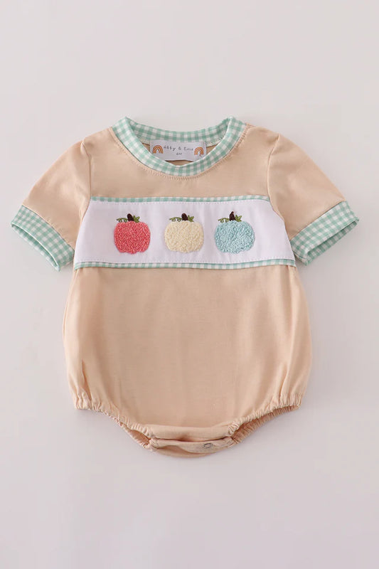 Triple Pumpkin French Knot Bubble (Boy)