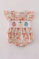 Triple Pumpkin French Knot Bubble (Girl)
