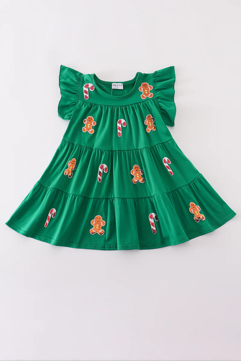 Green- Tree/Santa Sequin Dress