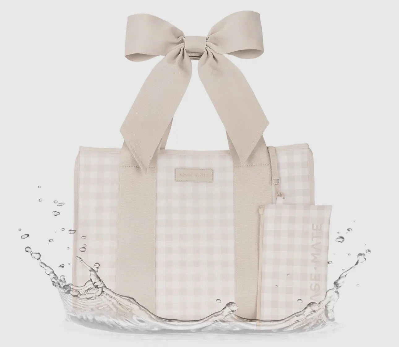 Latte-Gingham Case-Mate Bag
