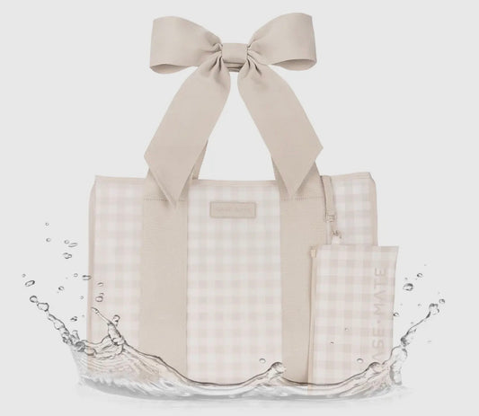 Latte-Gingham Case-Mate Bag