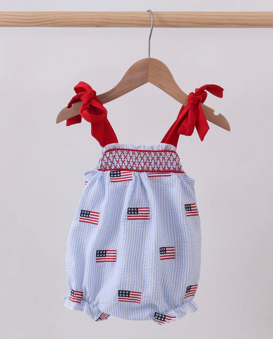 American Flag Girl Bubble