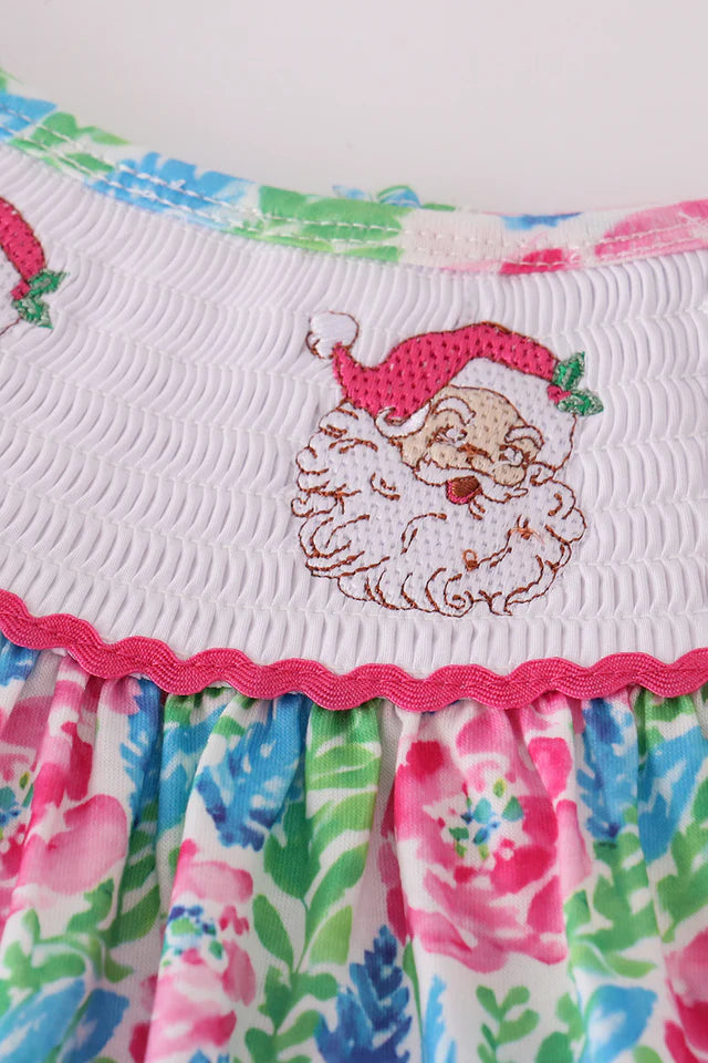 Floral Santa Pant Set