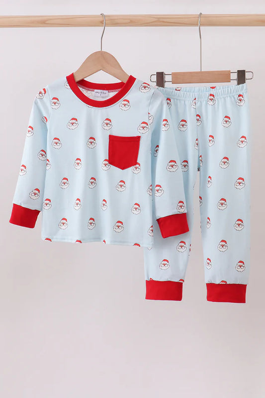 Santa Jammies-Blue