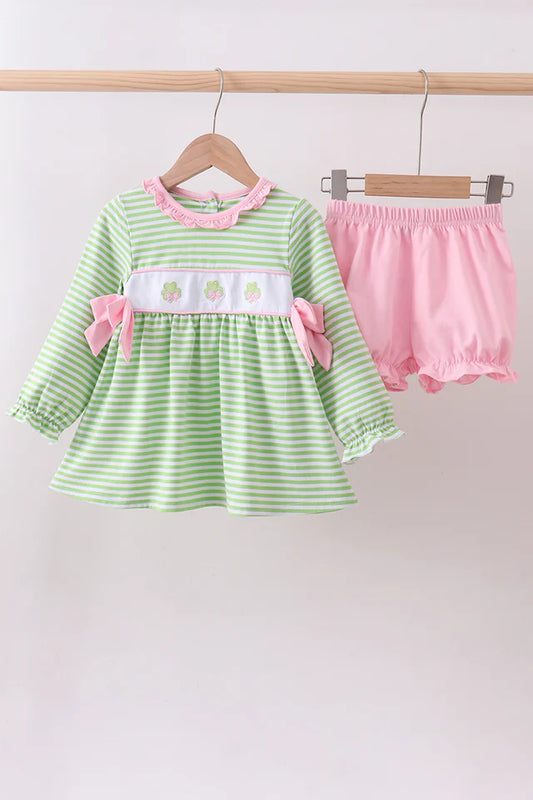 Shamrock Pink Diaper Cover Set
